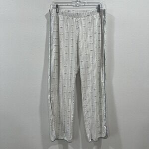 Lake Pima Cotton Long Pajamas Pant Loungewear SEASIDE Blue White Striped XL